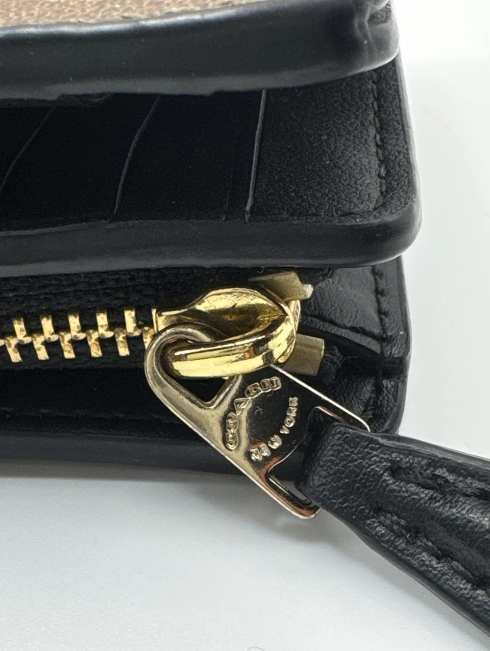 Coach Signature Canvas and Leather Wallet Brown